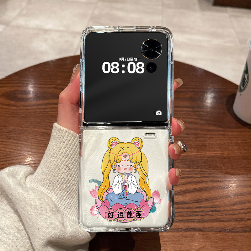 适用荣耀magicvflip2手机壳honor新款magic v flip2小折叠屏超薄透明好运连连全包防摔男女款硬壳保护套