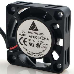 出售台达 AFB0412HA 4010 4CM 12V 0.14A 3线散热风扇 报警/测速