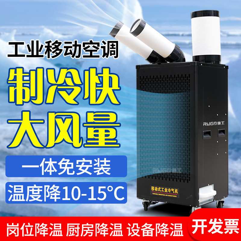 儒工厂房车间可移动冷气机岗位降温冷风机商场机房设备工业冷气机