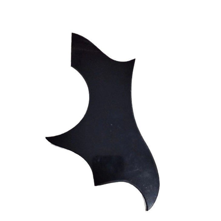 Gibson 鸽子型 ABS黑白两层无图案黑色吉他护板