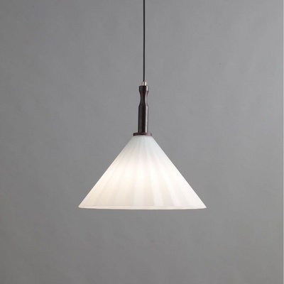 中古风小吊灯餐厅吊灯法式奶油风高级感实木饭厅餐桌吧台吊线灯