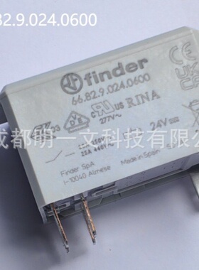 66.82.9.024.0600功率继电器FINDER全新DPST-常开24V, 30A