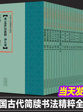 中国古代简牍书法精粹全集全套24册 云梦睡虎地秦简+荆门包山楚简+北大秦简+随州孔家坡汉简+江陵望山楚简 出土竹简文字书法对照书