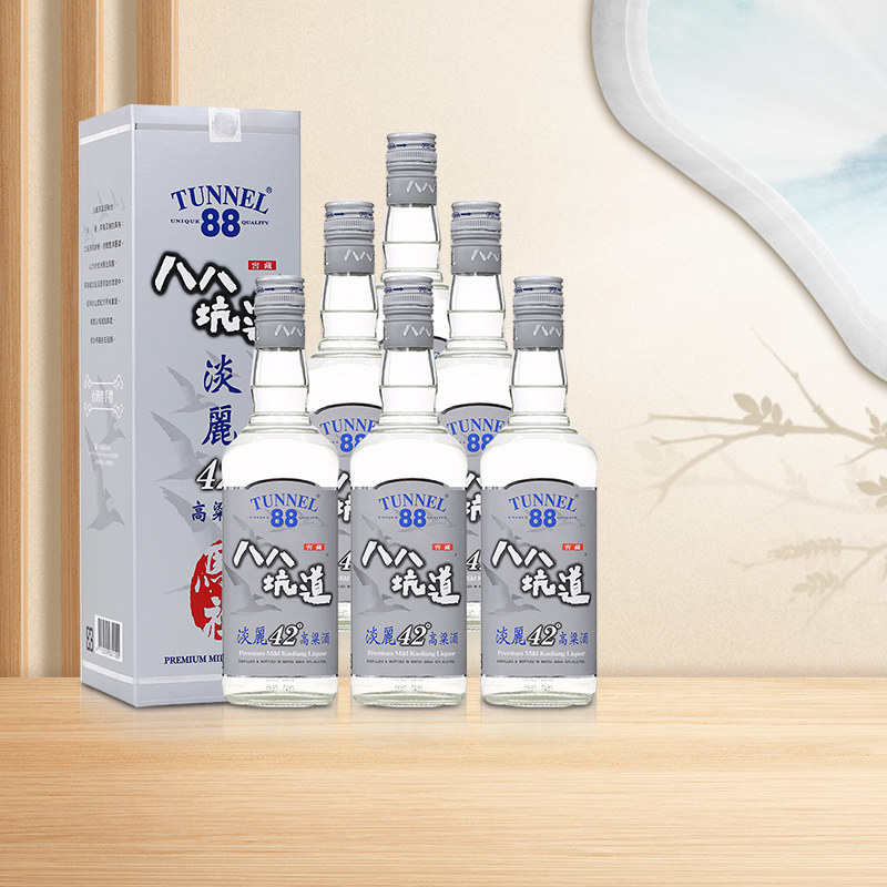 2017年八八坑道马祖淡丽42度清香白酒台湾高粱酒88坑道600ml*6
