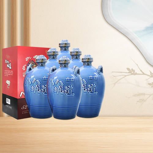 八八坑道52度一公升1L*6坛白酒