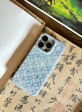 叶菽原创定制《扶摇》新中式国风春意小众高级感IMD双层适用苹果17/14/15/16promax艺术iPhone磨砂紫手机壳