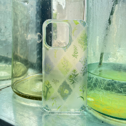 叶菽原创定制《菱草》新中式国风清冷小众高级感IMD双层适用苹果17/14/15/16promax磨砂亮面iPhone秋冬手机壳