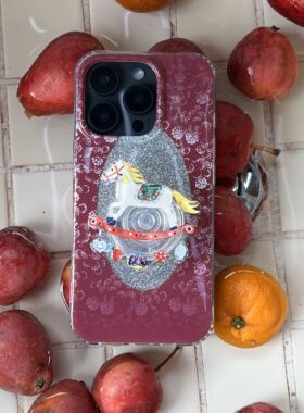 叶菽原创定制《马戏》新中式国风清冷小众高级感IMD双层适用苹果17/14/15/16promax磨砂亮面iPhone秋冬手机壳