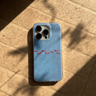 鱼溯回 新中式 16promax艺术iPhone磨砂夏手机壳 国风小众高级感IMD双层适用苹果17 叶菽原创定制