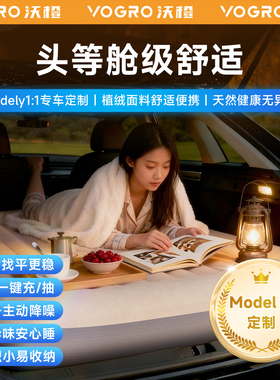 沃橙适用特斯拉Modely充气床垫Model焕新Y睡觉神器后排午休露营款