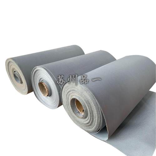 防火硅胶布 灰色双面硅钛布不燃玻纤软接帆布挡烟垂壁防火布