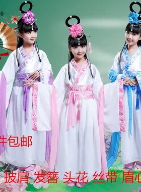 新款儿童古装仙女装唐装汉服