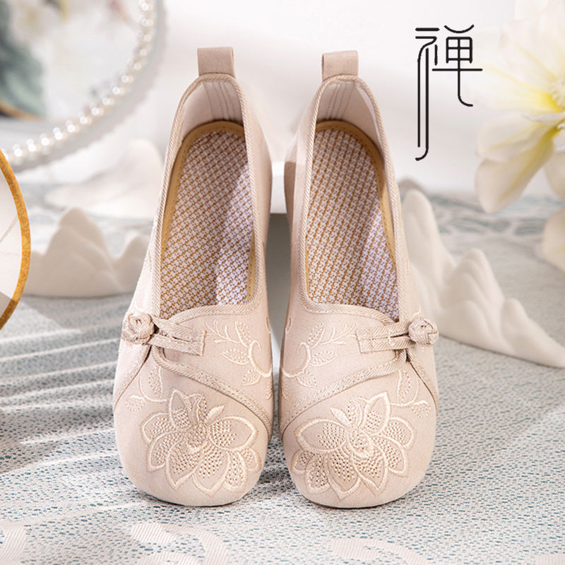 修行禅鞋女春夏秋季棉麻