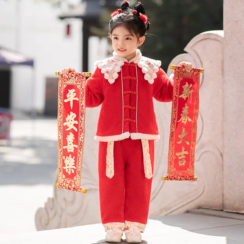女童拜年服中新款儿童周岁礼服女