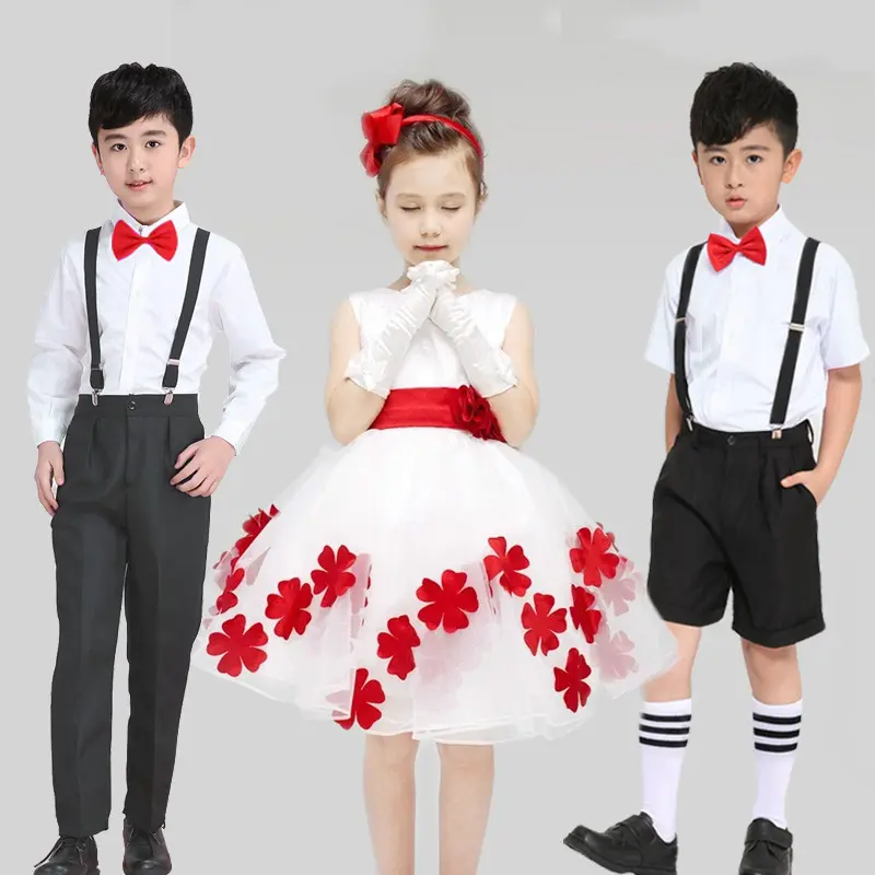 六一儿童演出服背带裤幼儿舞蹈