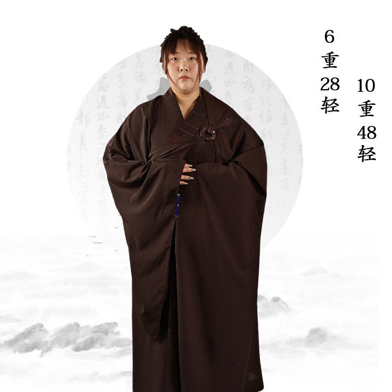 居士受五戒缦衣一块布菩萨戒竖条