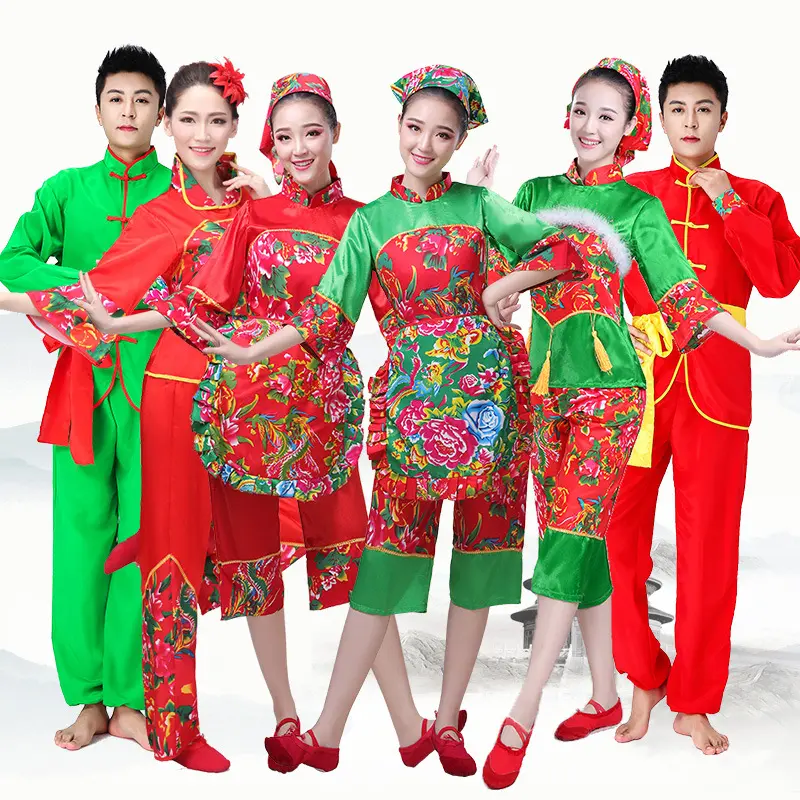 秧歌服女新款套装中老年广场舞