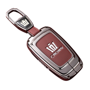 适用丰田皇冠陆放钥匙套汽车14代/12代/13代壳扣卡罗拉凯美瑞高档