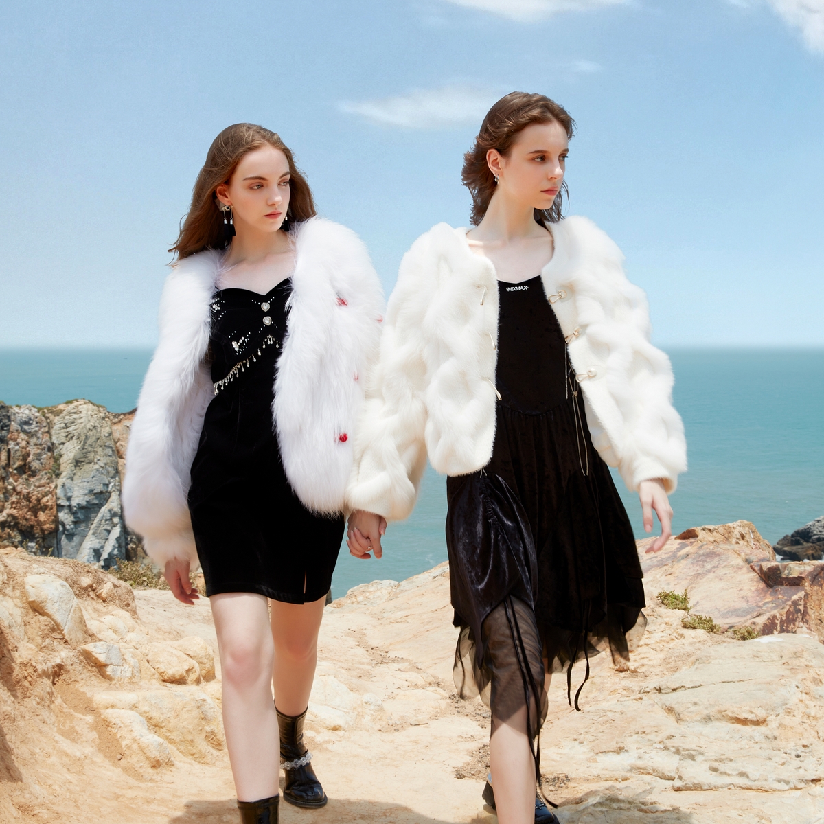 MIXMAX休闲百搭短款优雅皮草外套女2025春季新款气质时尚减龄显瘦