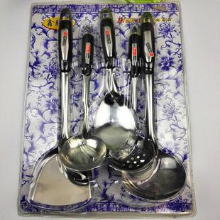 居家厨房勺子铲子漏勺5件套家用烹饪用具套装 锅铲汤勺