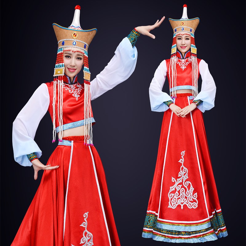 速发艺考蒙古舞演出服成人少袍典族舞蹈大赛服蒙古数经民剧目舞台