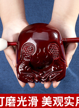 快速发货香c樟木木鱼实木一套檀木紫檀家用解压打击乐器念经