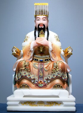 快速发货玉帝王母神像p汉白玉玉皇大帝西王母娘娘佛像彩绘居家摆