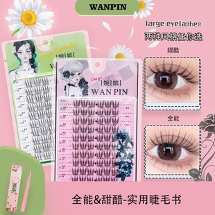 睫毛新手 自然仿真卷翘分段式 甜酷ACE韩式 女团假睫毛爱豆懒人新款