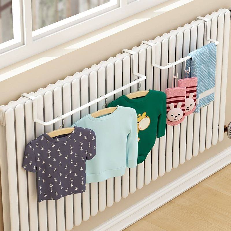暖气片晾衣架暖气管上的挂钩挂衣架多功能凉衣架免打孔袜子置物架