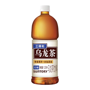 三得利乌龙茶茉莉乌龙茶 无糖大瓶茶饮料1.25L