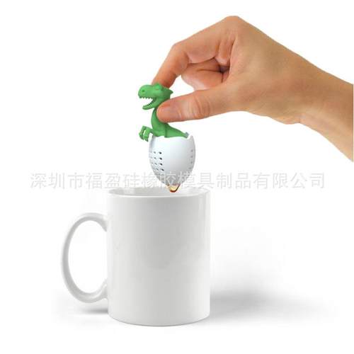 现货霸王龙泡茶器硅胶恐龙茶漏新品懒人用品卡通泡茶器