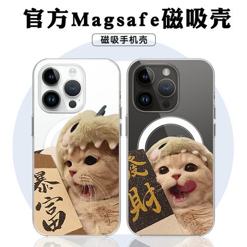 适用于苹果硅胶可爱磁吸防摔情侣