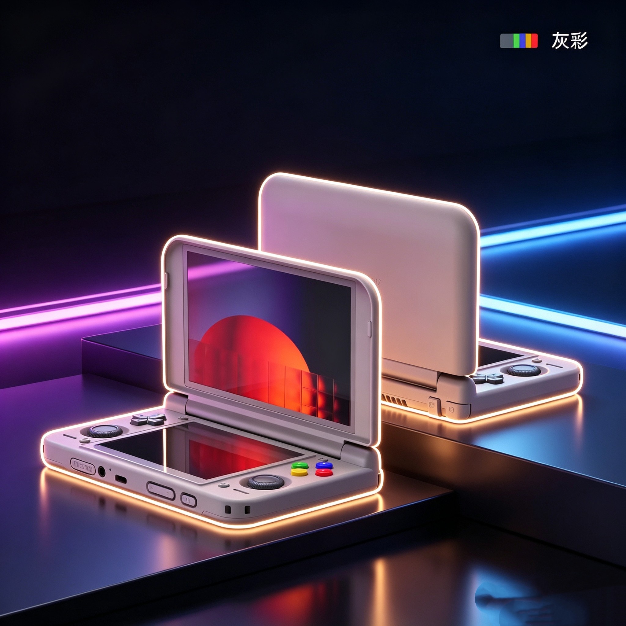 Retroid Pocket Duo Lite双屏游戏机5.5英寸 LCD屏翻盖安卓掌机