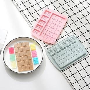 现货两种大小华夫饼硅胶巧克力模具版蛋糕模冰格模diy烘焙模具