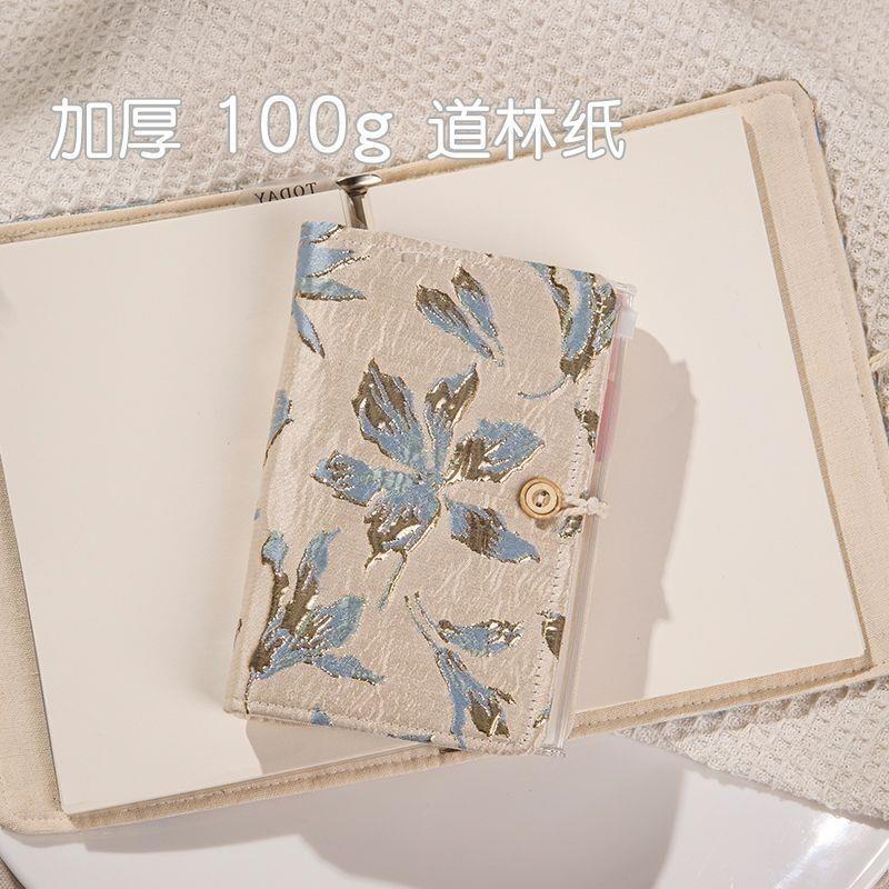 立体织锦A5A6活页本布面手帐文艺笔记日记记事本礼物手账本