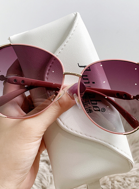 速发新款狐潮头偏光太镜夏季狸大墨镶钻框镜防紫外线开车配镜