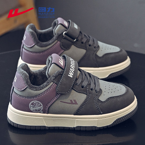 回力童鞋男童运动鞋大童板鞋冬季新款女童二棉鞋加绒保暖儿童冬鞋