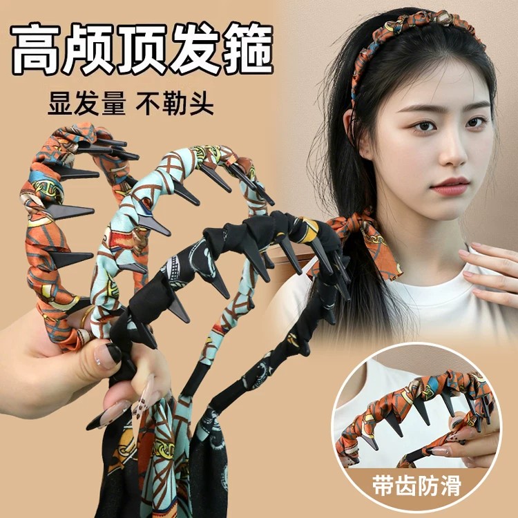 宫廷繁花飘带发箍百搭编发头饰