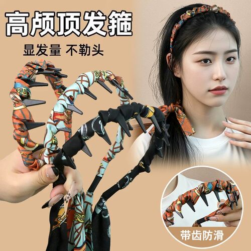 宫廷繁花飘带发箍百搭编发头饰