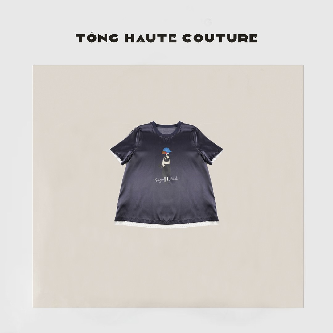 【溪山】新款夏季时尚百搭显瘦19姆米真丝短袖上衣 YY26584