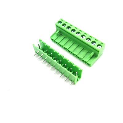 绿色插拔式接线端子柱 KF2EDG 间距5.08MM-8P 直脚 公母一套