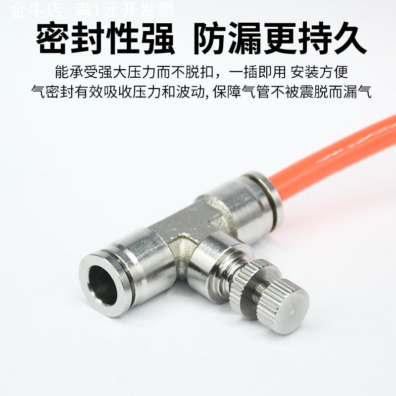 不锈钢SL8-02气管调速节流阀单向气动接头LSA6管道调节阀精密调节