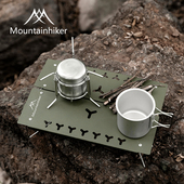 山之客折叠桌小桌子户外便携超轻铝合金露营轻量化野餐喝茶桌