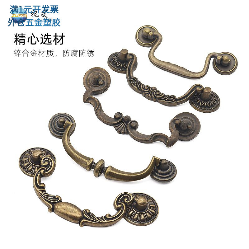 祝发ZUFFA仿青古双孔拉环锌合金