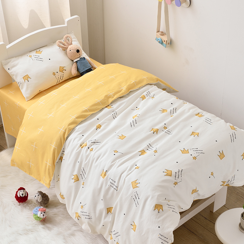 婴幼儿A类被套纯棉贡缎单套120x150cm幼儿园儿童宝宝单件被罩定制