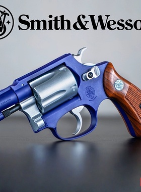 模立方M36左轮软蛋玩具 儿童合金仿真手枪男孩金属模型玩具手抢