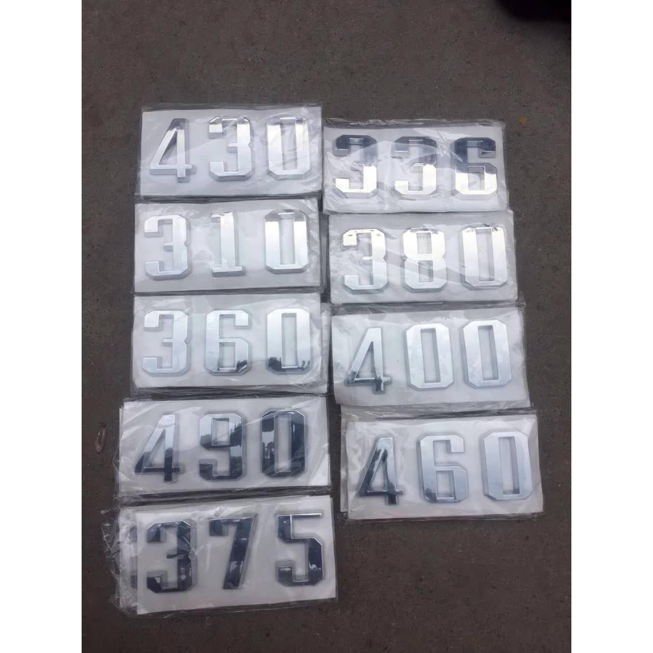 适配新款戴姆勒欧曼汽车货车ETX车门马力标GTL数字标牌EST侧标贴