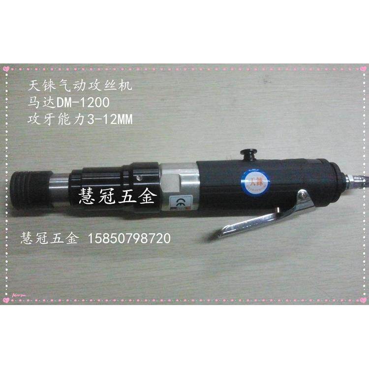 台湾气动工具天铼气动攻丝机马达DM-1200攻牙能力3-12MM