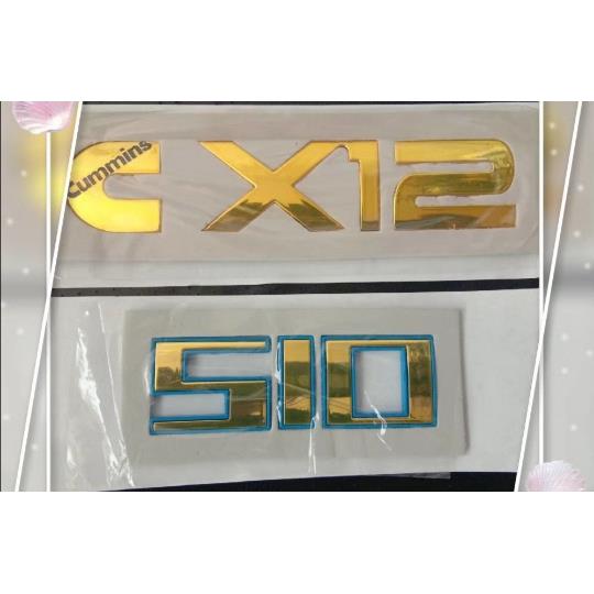 适配戴姆勒欧曼汽车货车车门标WP13 CX12 430 510 550 车门马力标