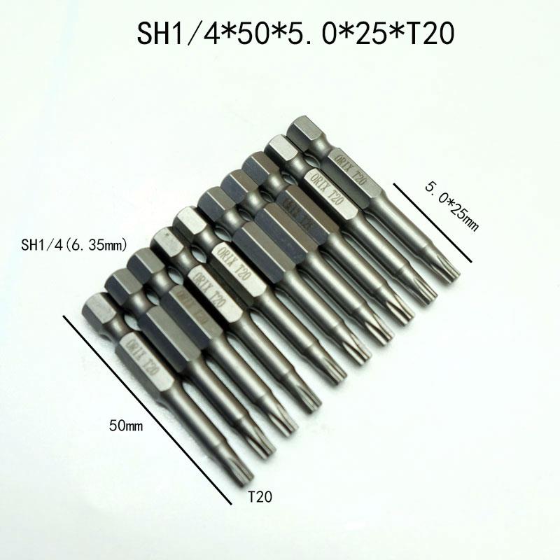 风批咀6.35六角SH1/4 50mm长梅花批头带孔批杆 气批头精密T3T4T10